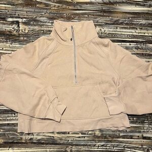 Scuba 1/2 Zip Funnel Neck in the color Trench